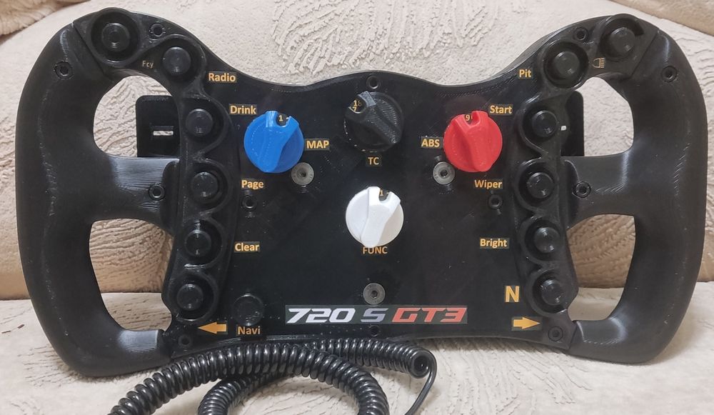 Штурвал для симрейсинга руль McLaren 720S GT3 simracing thrustmaster