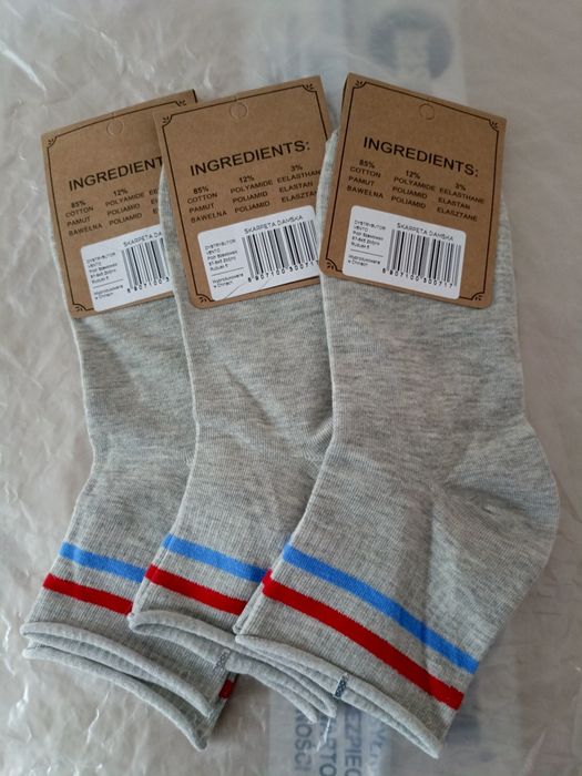 Skarpetki bezuciskowe 3 pary