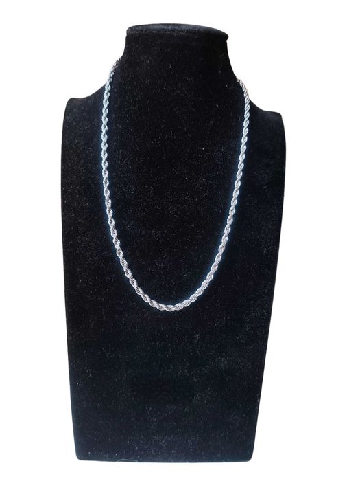 Naszyjnik skrętka 50 cm – stal szlachetna, elegancki + pudełko