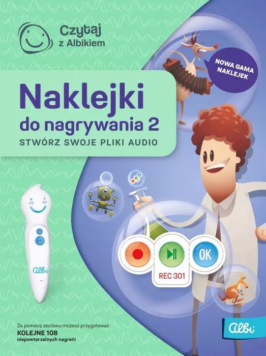 Czytaj z Albikiem. Naklejki do nagrywania 2. Albi