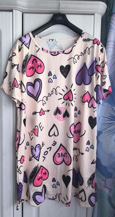 Nowa koszula nocna serca love 4xl