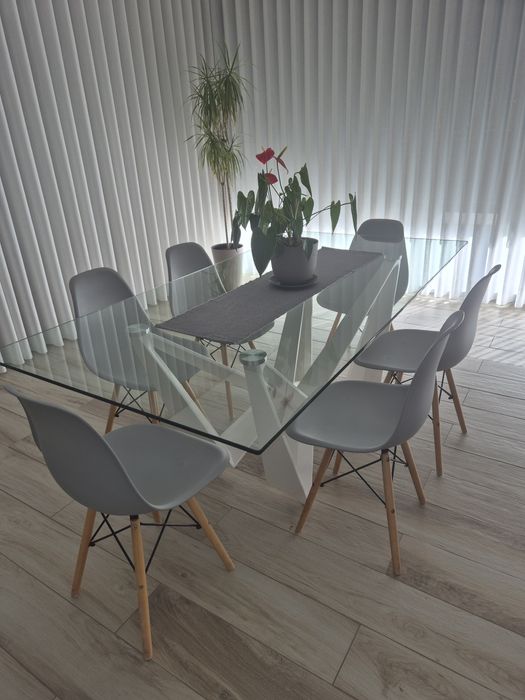 Mesa jantar 6pax × 6 cadeiras