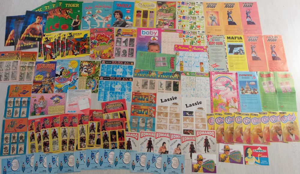 イラストレーション 1990年代コレクション10冊セット④ Вкладыши фантики обертки 90-х жвачек: 4 400 грн
