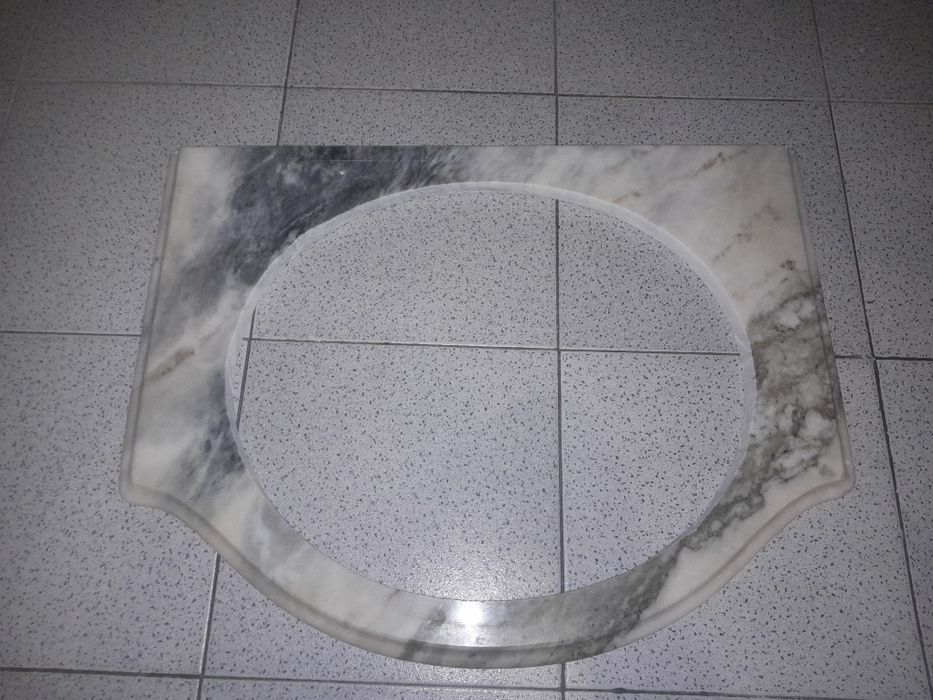 Pedra mármore móvel WC