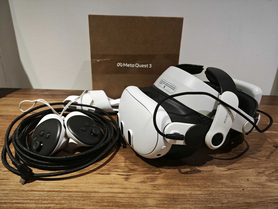 Meta Quest 3 128GB + BOBOVR M3 Pro + kabel Link 5m Kraków Podgórze