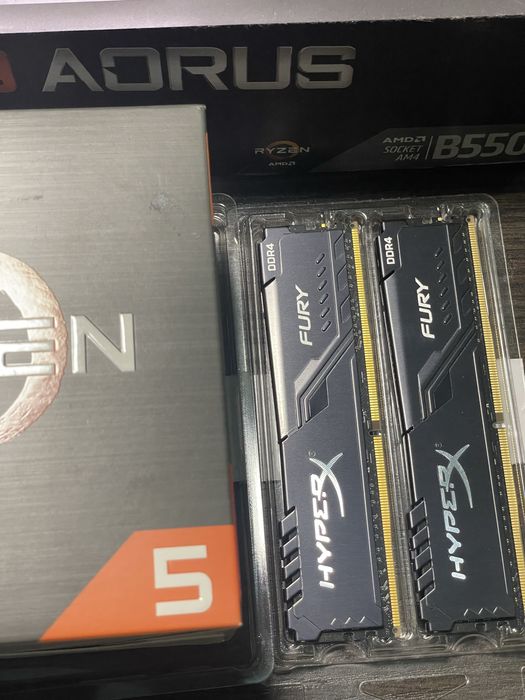 Комплект AMD R5 5600\B550\DDR4 3200 32GB\SSD 1TB
