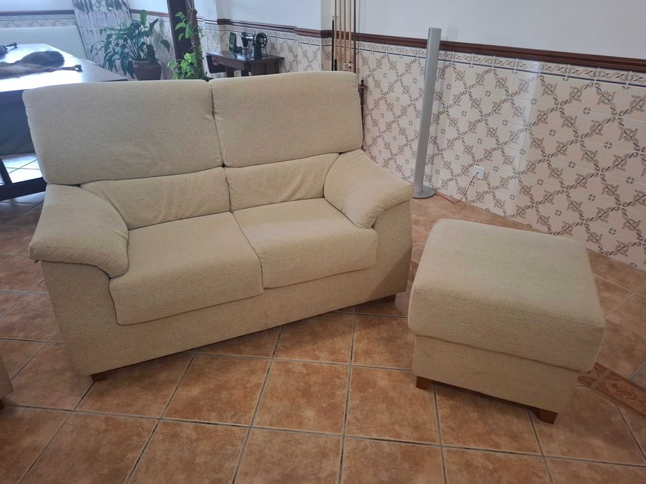 Conjunto de Sofás 3 + 2 + PUF – EXCELENTE ESTADO!