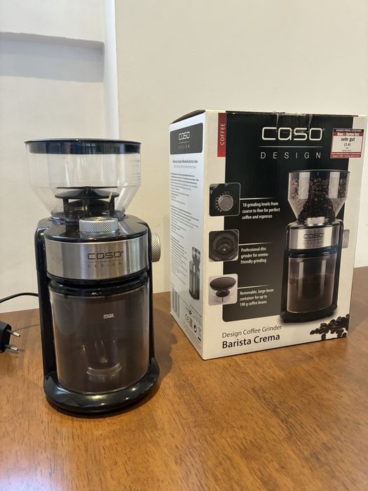 Moinho de café CASO Design Barista Crema — com caixa
