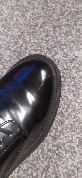 Trapery wiązane czarne lakierowane