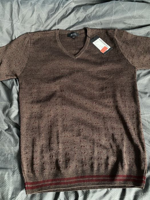 brązowy sweter męski BYTOM nowy rozm XXL