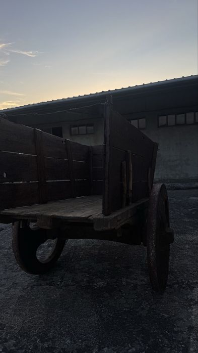 Carro de Bois / Carro de Vacas Antigo em Madeira – Tradicional
