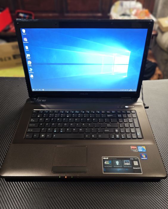 Laptop 17.3 cala ASUS K72 (Intel i3 / 6GB RAM / Radeon / Win10)