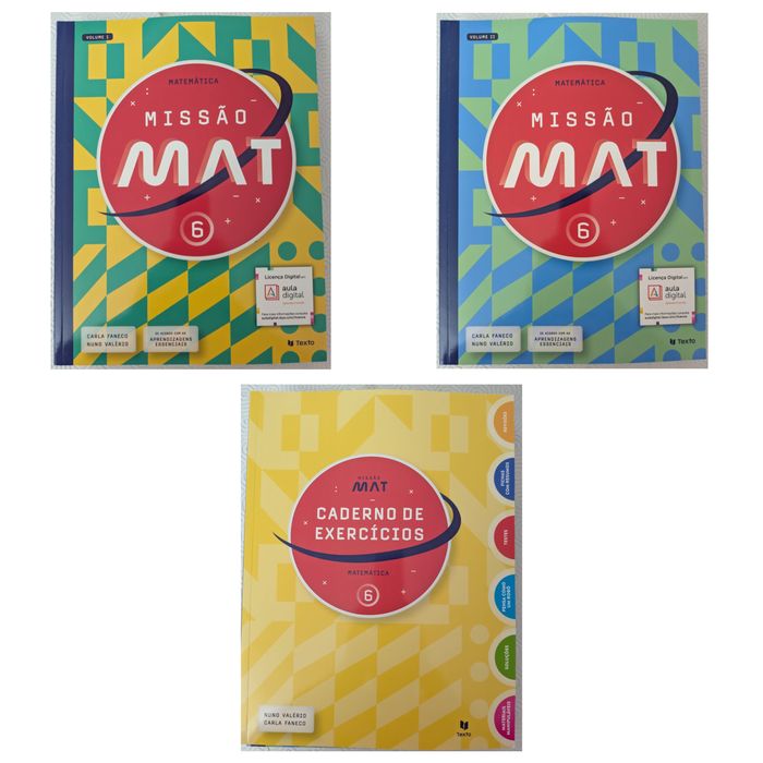 Livros escolares Matemática 6ºano