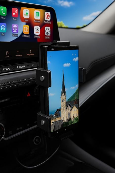 Автотримач бездротовою зарядкою Samsung IPhone Xiaomi car fast charge