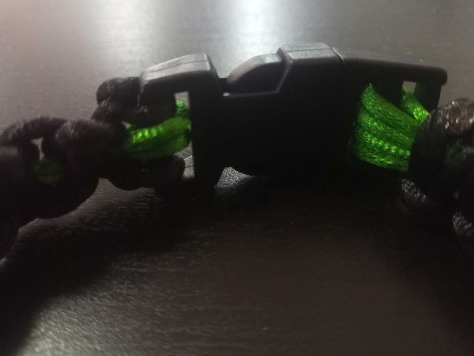 Pulseira Artesanal Preta E Verde