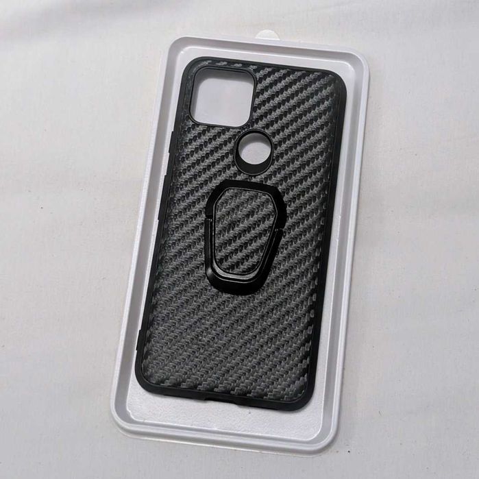 ACEITO TROCA - Google PIxel 5 - Capa Telemóvel Ring Anel Carbon Fiber