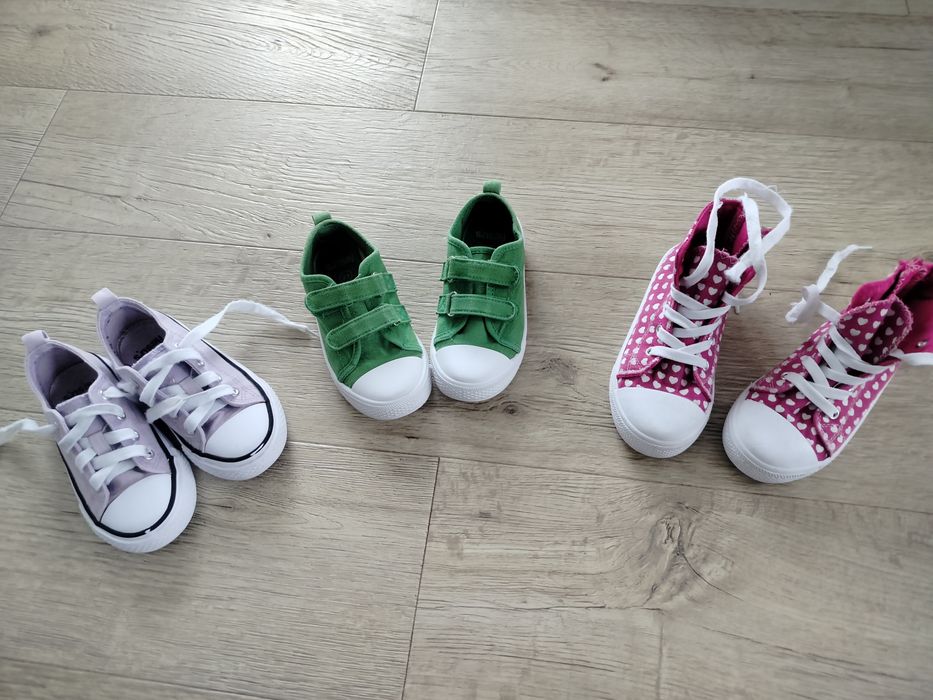 Trampki, tenisówki, półbuty, 3 pary, rozmiar 29