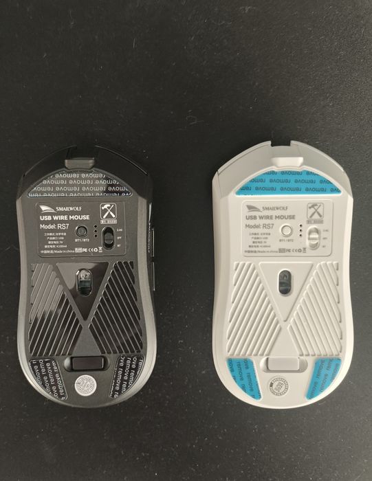 Бездротова ігрова мишка SMAILWOLF RS7 чорна/біла обидві в наявності
