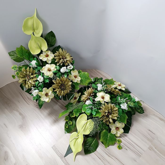 Komplet wiązanka stroik na grób cmentarz