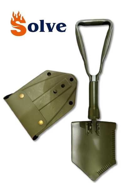 Cкладна саперна лопата Solve KT6008309 Olive 58 смз пластиковим чохлом