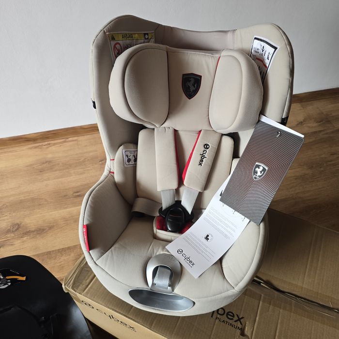 CYBEX Sirona Z i-Size Ferrari + Base Z ISOFIX 360° + NOWA wkładka niemowlęca