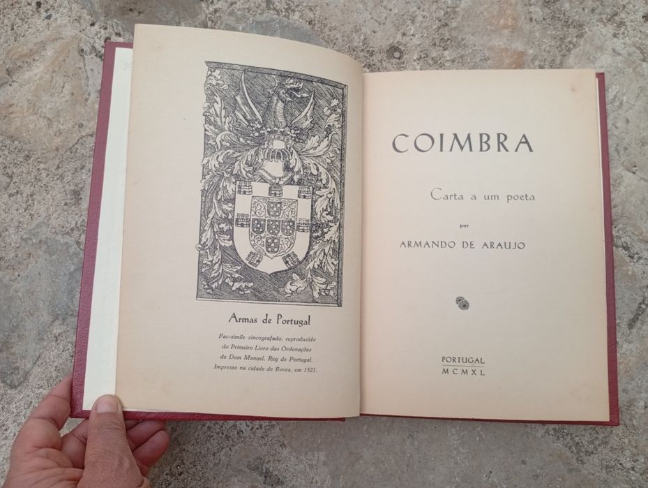 Livro  "COIMBRA – Carta a um Poeta"