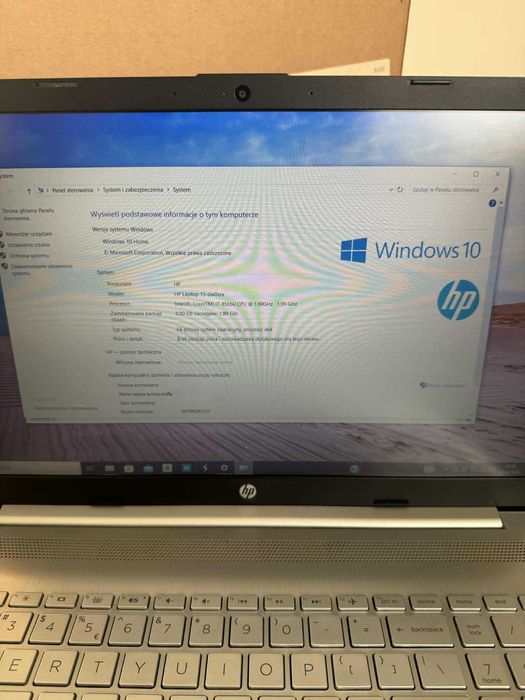 Laptop HP 15 dw0034nw, Inter core i7, 512 SSD, 100% sprawny i zadbany!