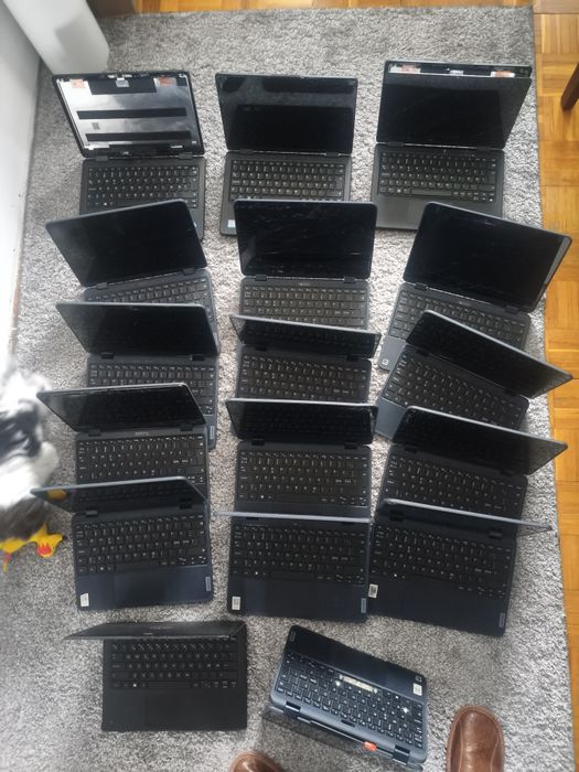 Laptopy 2w1 sprawne płyty i baterie 8gb ram Lenovo 500w Gen3 i inne