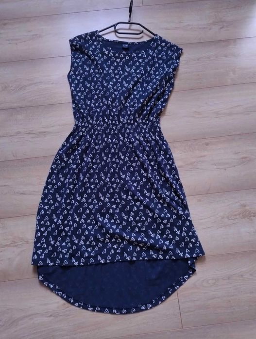 Sukienka bez rękawów granatowa rozm. 158/164