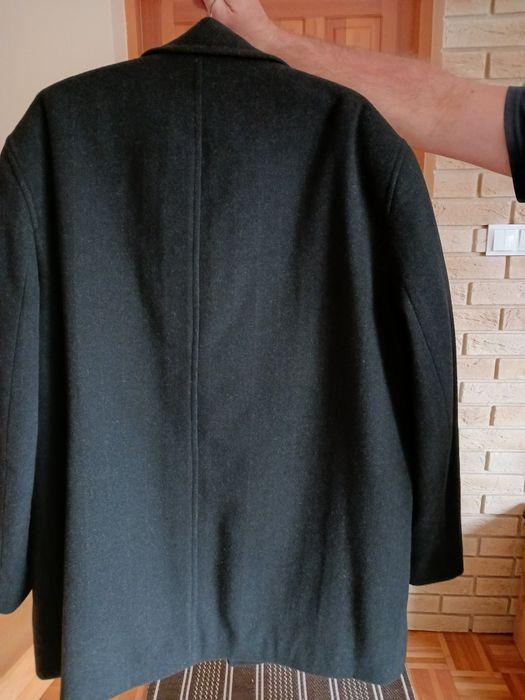Płaszcz męski wełniany r.58 + szalik