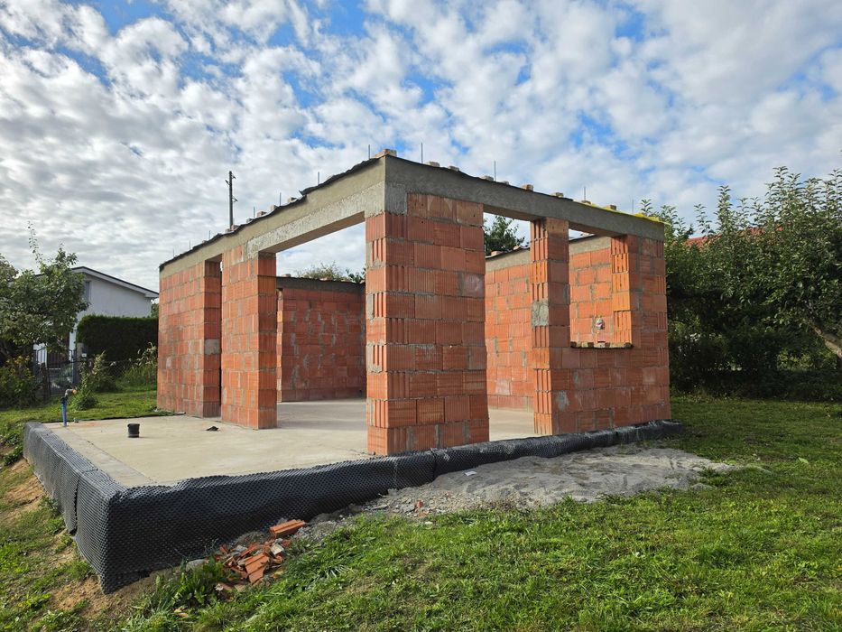 Działka ROD,,Skarbówka" w Szczecinie o powierzchni 450m2 z domem murowanym w trakcie budowy !