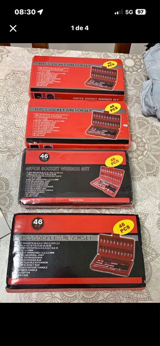 caixa de ferramentas 46 peças