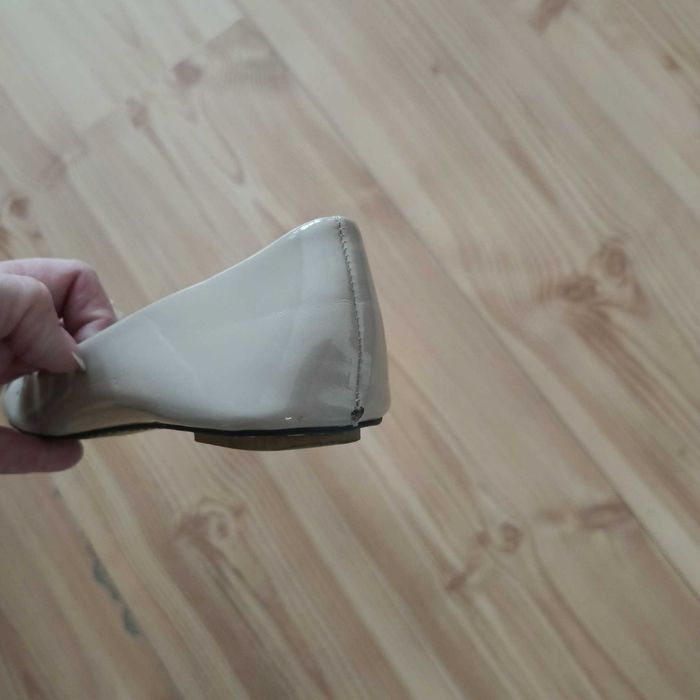 buty baleriny damskie beżowe