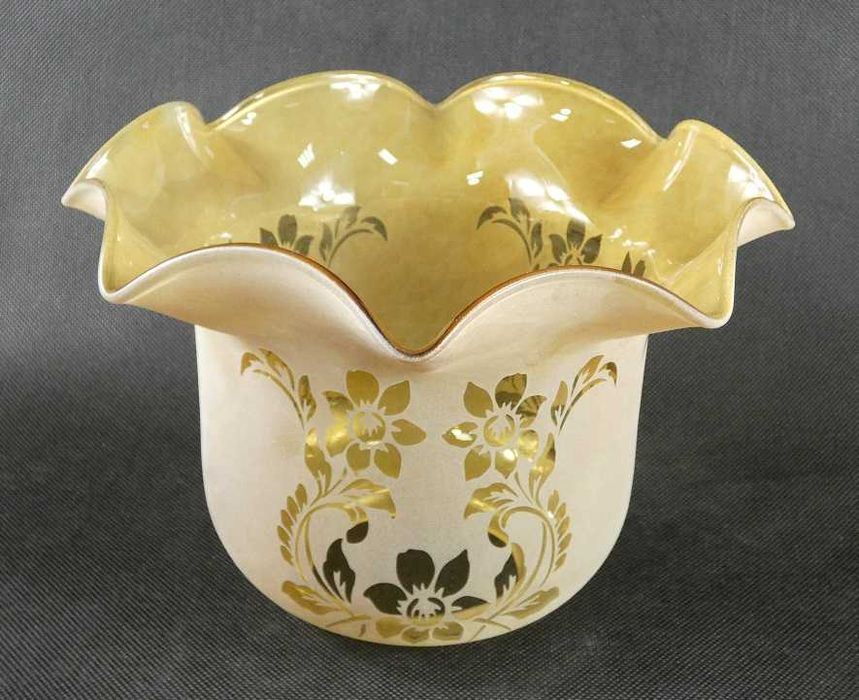 Miodowy TULIPAN klosz LAMPA NAFTOWA secesja 8,5 cm kwiat