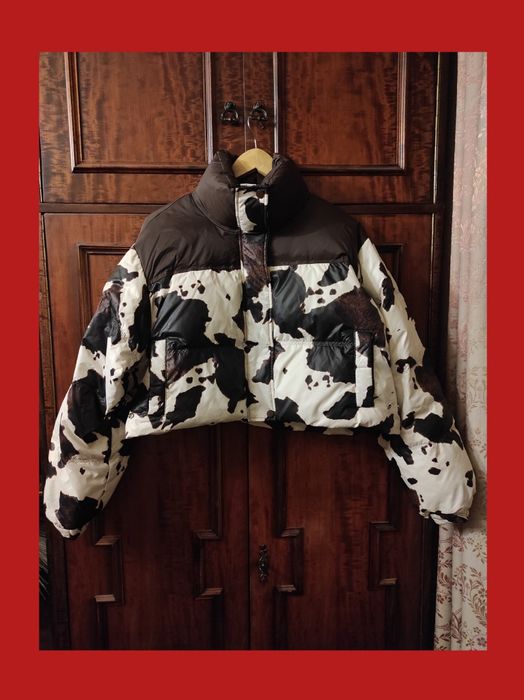 Куртка з коров’ячим 3D-принтом Осінь–початок зими | Регульований обʼєм