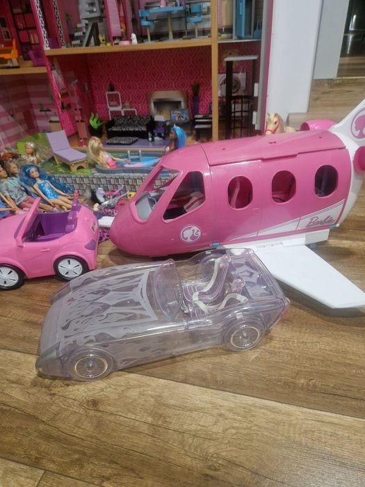 Ogromny Zestaw Barbie – Domek KIDKRAFT + Samolot + Lalki