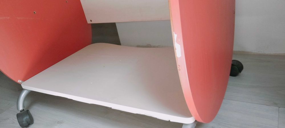 Secretária de Computador Juvenil / Mesa de Estudo com Rodas
