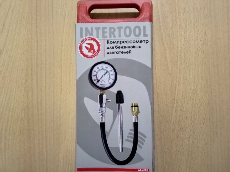 Компрессометр для бензинових двигунів INTERTOOL AT-4001