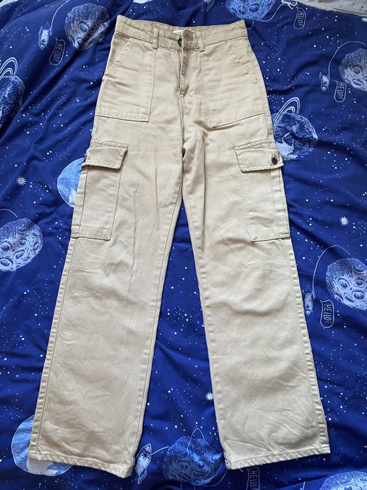 джинси бежеві прямі