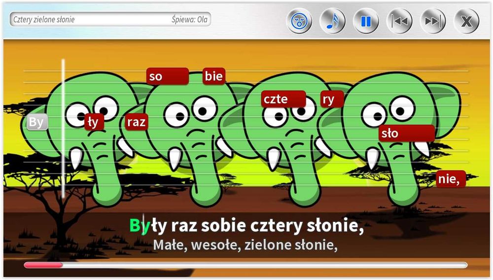 Zestaw karaoke dla dzieci 100 piosenek DVD + mikrofon Bluetooth Niebieski Kotek