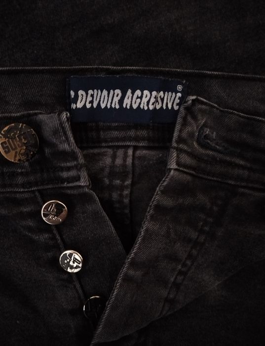 Черные стрейчевые джинсы C.Devoir Agressive | Skinny Slim Fit | S-M