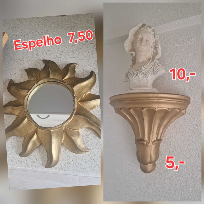 Vários artigos decoração em estilo romano