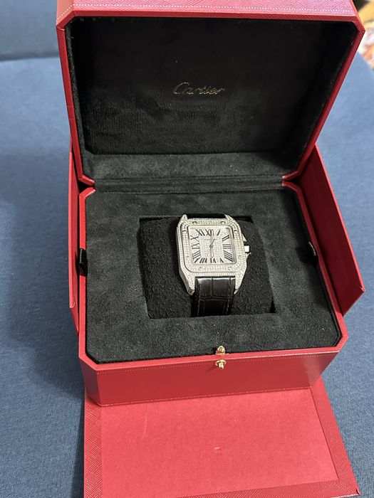 Zegarek Cartier Santos 100xl Iced