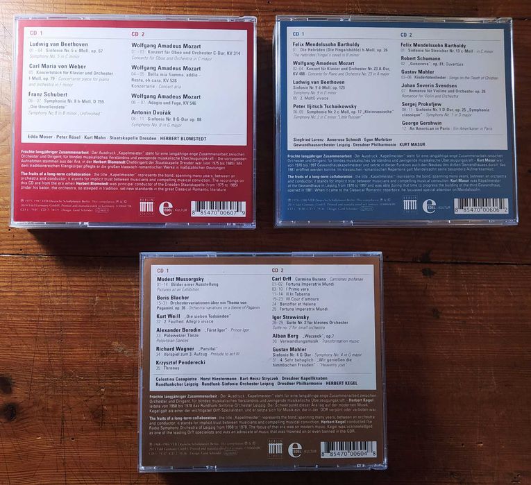 Kapellmeister edition - Beethoven - Mozart - Mahler, etc (6 CD)