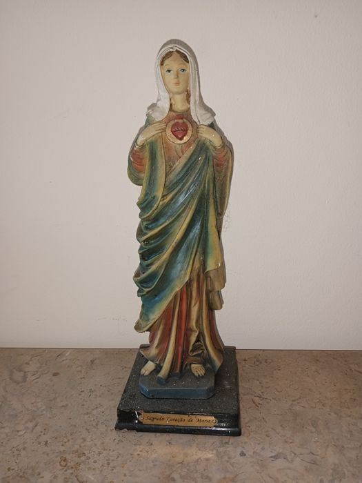 Imagens religiosas em marfiniti, 25cm