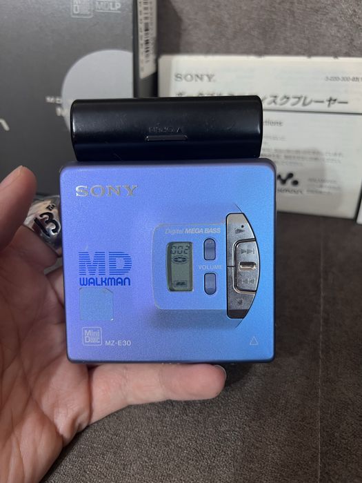 Sony MD-Walkman MZ-E30 Niebieski Zestaw