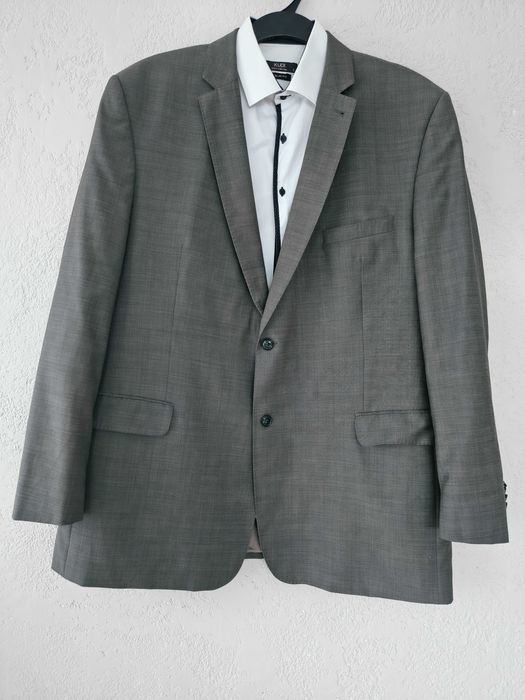 Męska marynarka Plus Size, / 100% Wełna – Rozmiar 4XL