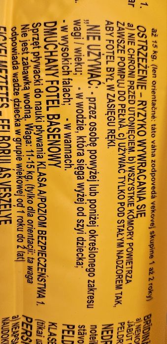 Kółko do pływania dla niemowląt