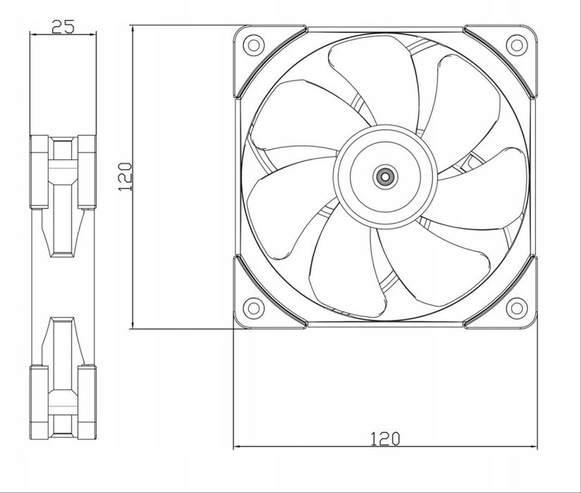 Wentylator Thermalright TL-E12W-S V3