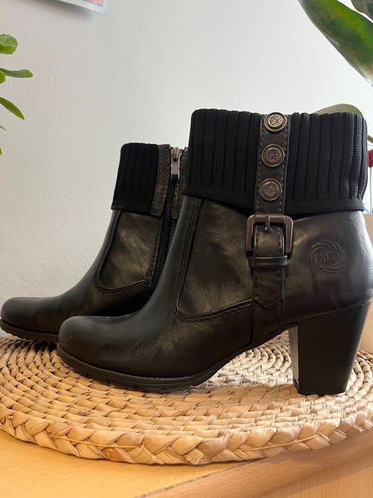 Jesienne botki na niskim obcasie